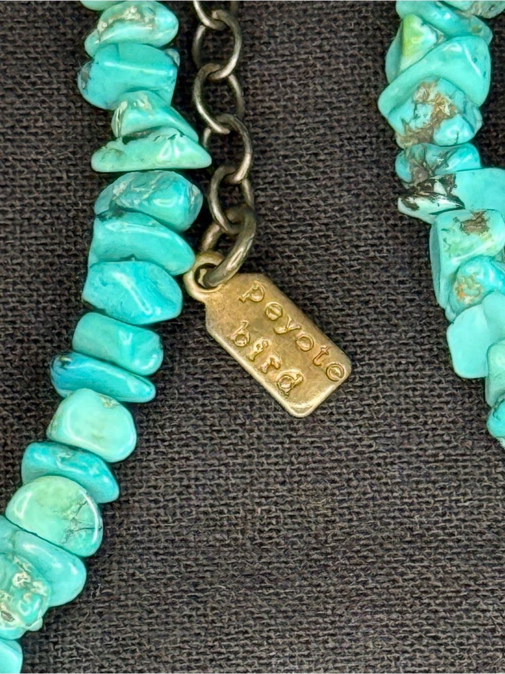 Peyote Bird 925 Turquoise Double Strand Necklace - Picture 2 of 10